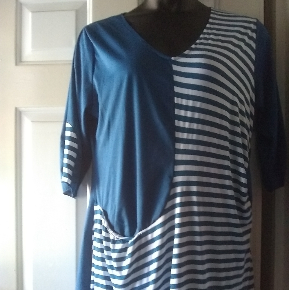 Two tone top.